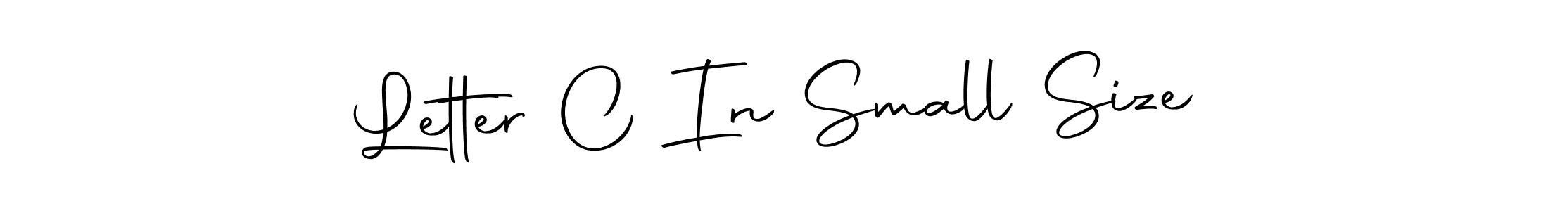 How to make Letter C In Small Size signature? Autography-DOLnW is a professional autograph style. Create handwritten signature for Letter C In Small Size name. Letter C In Small Size signature style 10 images and pictures png