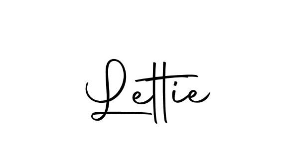 Use a signature maker to create a handwritten signature online. With this signature software, you can design (Autography-DOLnW) your own signature for name Lettie. Lettie signature style 10 images and pictures png