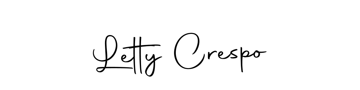 Use a signature maker to create a handwritten signature online. With this signature software, you can design (Autography-DOLnW) your own signature for name Letty Crespo. Letty Crespo signature style 10 images and pictures png