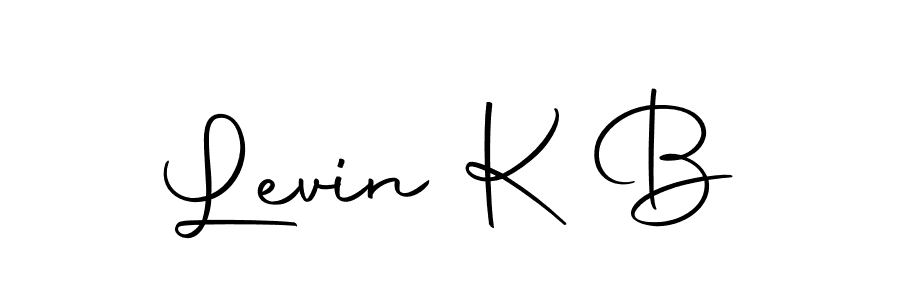 Design your own signature with our free online signature maker. With this signature software, you can create a handwritten (Autography-DOLnW) signature for name Levin K B. Levin K B signature style 10 images and pictures png