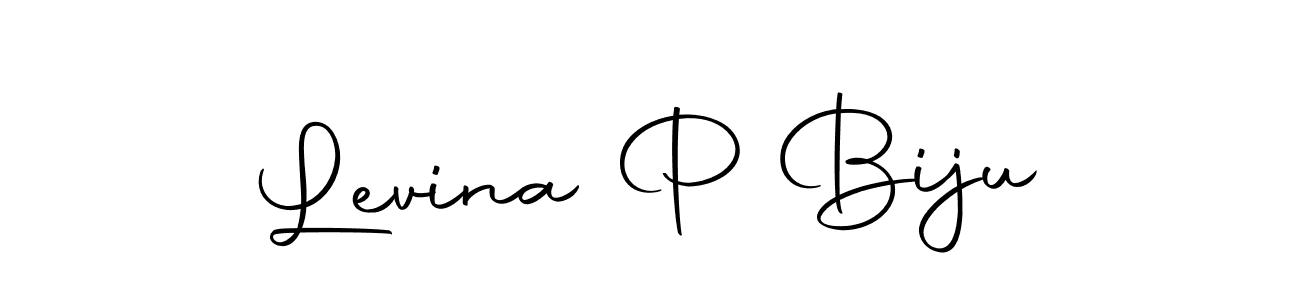 Make a beautiful signature design for name Levina P Biju. Use this online signature maker to create a handwritten signature for free. Levina P Biju signature style 10 images and pictures png