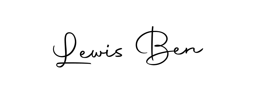 How to make Lewis Ben name signature. Use Autography-DOLnW style for creating short signs online. This is the latest handwritten sign. Lewis Ben signature style 10 images and pictures png
