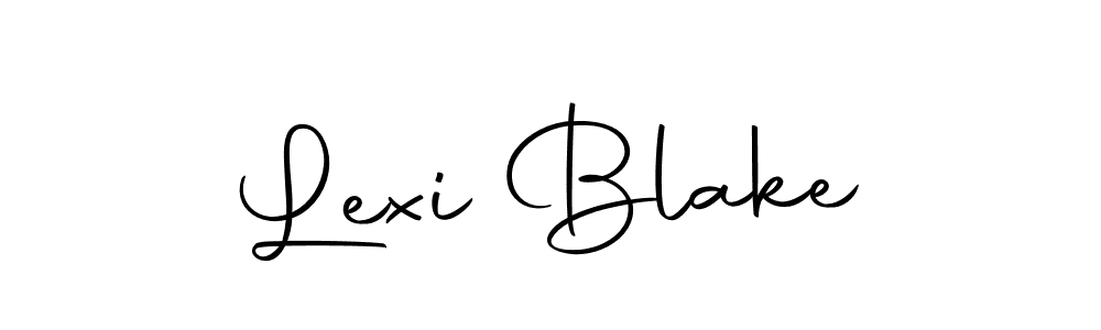 You should practise on your own different ways (Autography-DOLnW) to write your name (Lexi Blake) in signature. don't let someone else do it for you. Lexi Blake signature style 10 images and pictures png