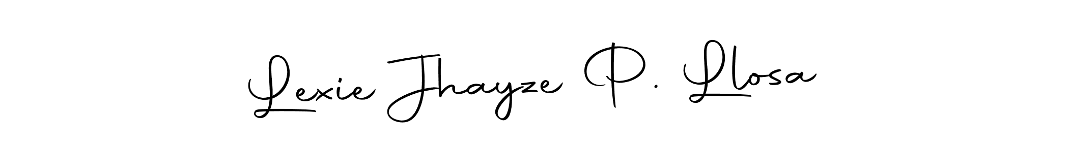 Use a signature maker to create a handwritten signature online. With this signature software, you can design (Autography-DOLnW) your own signature for name Lexie Jhayze P. Llosa. Lexie Jhayze P. Llosa signature style 10 images and pictures png