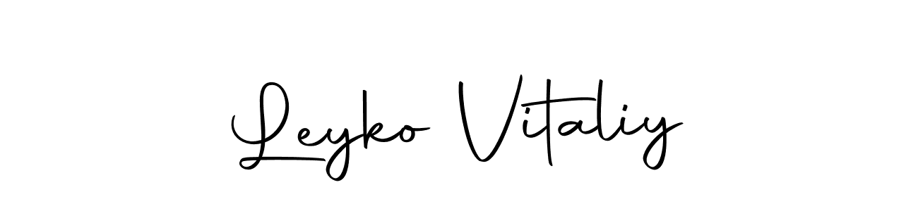 It looks lik you need a new signature style for name Leyko Vitaliy. Design unique handwritten (Autography-DOLnW) signature with our free signature maker in just a few clicks. Leyko Vitaliy signature style 10 images and pictures png