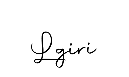 Use a signature maker to create a handwritten signature online. With this signature software, you can design (Autography-DOLnW) your own signature for name Lgiri. Lgiri signature style 10 images and pictures png