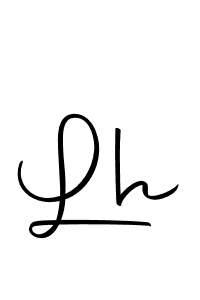 You should practise on your own different ways (Autography-DOLnW) to write your name (Lh) in signature. don't let someone else do it for you. Lh signature style 10 images and pictures png