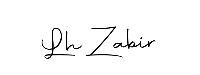 Make a beautiful signature design for name Lh Zabir. With this signature (Autography-DOLnW) style, you can create a handwritten signature for free. Lh Zabir signature style 10 images and pictures png