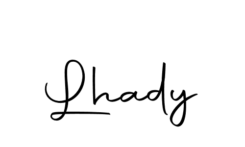 Design your own signature with our free online signature maker. With this signature software, you can create a handwritten (Autography-DOLnW) signature for name Lhady. Lhady signature style 10 images and pictures png