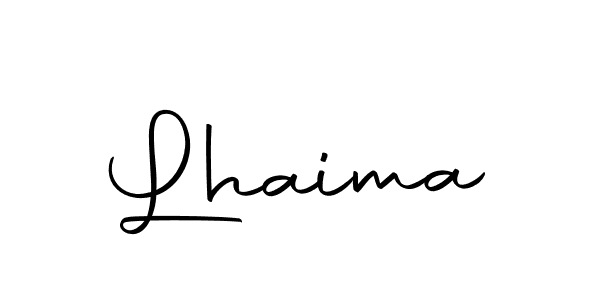 Make a beautiful signature design for name Lhaima. With this signature (Autography-DOLnW) style, you can create a handwritten signature for free. Lhaima signature style 10 images and pictures png
