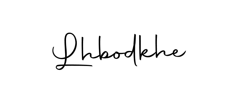 Design your own signature with our free online signature maker. With this signature software, you can create a handwritten (Autography-DOLnW) signature for name Lhbodkhe. Lhbodkhe signature style 10 images and pictures png