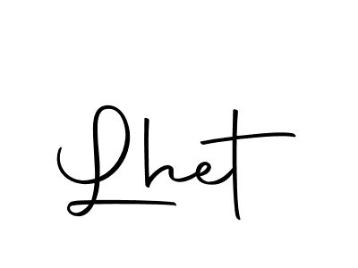 Design your own signature with our free online signature maker. With this signature software, you can create a handwritten (Autography-DOLnW) signature for name Lhet. Lhet signature style 10 images and pictures png