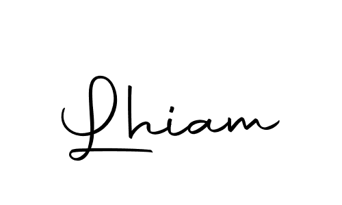 Use a signature maker to create a handwritten signature online. With this signature software, you can design (Autography-DOLnW) your own signature for name Lhiam. Lhiam signature style 10 images and pictures png