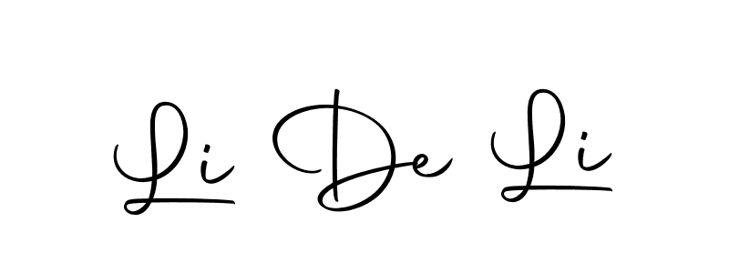 Also we have Li De Li name is the best signature style. Create professional handwritten signature collection using Autography-DOLnW autograph style. Li De Li signature style 10 images and pictures png