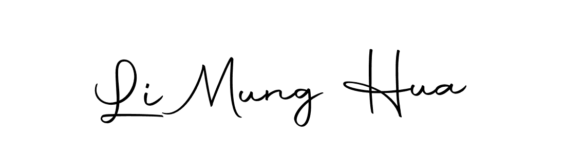 Make a beautiful signature design for name Li Mung Hua. With this signature (Autography-DOLnW) style, you can create a handwritten signature for free. Li Mung Hua signature style 10 images and pictures png