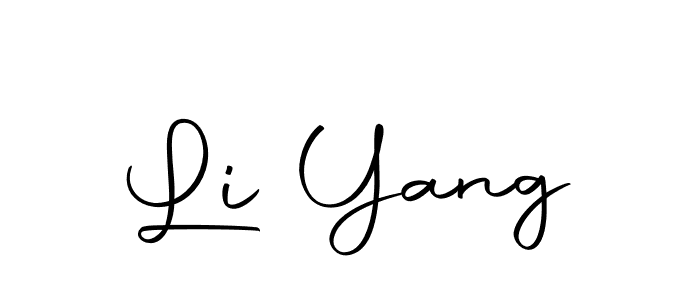 Create a beautiful signature design for name Li Yang. With this signature (Autography-DOLnW) fonts, you can make a handwritten signature for free. Li Yang signature style 10 images and pictures png
