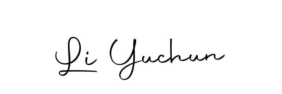 Create a beautiful signature design for name Li Yuchun. With this signature (Autography-DOLnW) fonts, you can make a handwritten signature for free. Li Yuchun signature style 10 images and pictures png