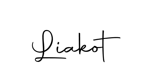 You should practise on your own different ways (Autography-DOLnW) to write your name (Liakot) in signature. don't let someone else do it for you. Liakot signature style 10 images and pictures png