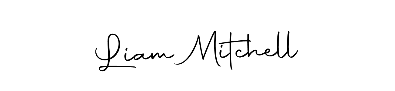 Liam Mitchell stylish signature style. Best Handwritten Sign (Autography-DOLnW) for my name. Handwritten Signature Collection Ideas for my name Liam Mitchell. Liam Mitchell signature style 10 images and pictures png