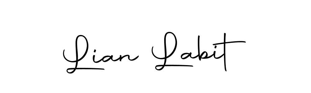 Design your own signature with our free online signature maker. With this signature software, you can create a handwritten (Autography-DOLnW) signature for name Lian Labit. Lian Labit signature style 10 images and pictures png