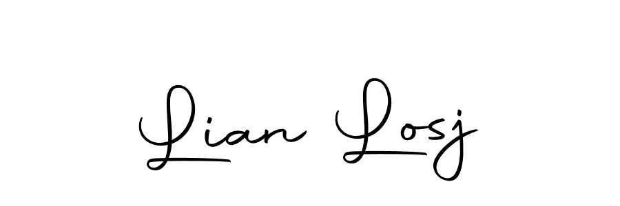 Design your own signature with our free online signature maker. With this signature software, you can create a handwritten (Autography-DOLnW) signature for name Lian Losj. Lian Losj signature style 10 images and pictures png