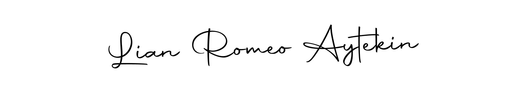 Design your own signature with our free online signature maker. With this signature software, you can create a handwritten (Autography-DOLnW) signature for name Lian Romeo Aytekin. Lian Romeo Aytekin signature style 10 images and pictures png