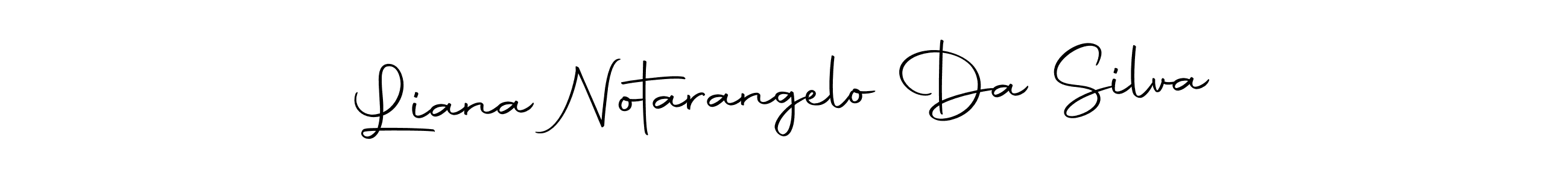 Also we have Liana Notarangelo Da Silva name is the best signature style. Create professional handwritten signature collection using Autography-DOLnW autograph style. Liana Notarangelo Da Silva signature style 10 images and pictures png