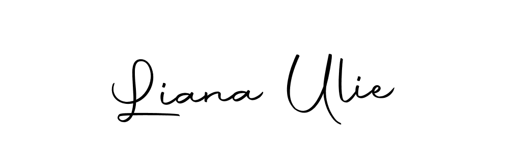 Make a short Liana Ulie signature style. Manage your documents anywhere anytime using Autography-DOLnW. Create and add eSignatures, submit forms, share and send files easily. Liana Ulie signature style 10 images and pictures png