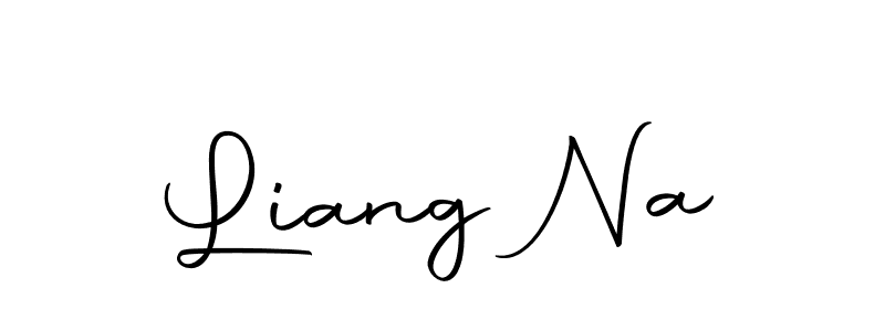 You should practise on your own different ways (Autography-DOLnW) to write your name (Liang Na) in signature. don't let someone else do it for you. Liang Na signature style 10 images and pictures png