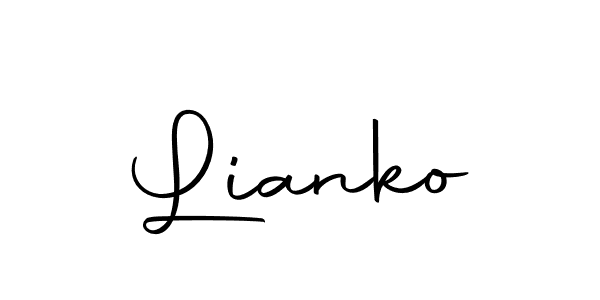 if you are searching for the best signature style for your name Lianko. so please give up your signature search. here we have designed multiple signature styles  using Autography-DOLnW. Lianko signature style 10 images and pictures png