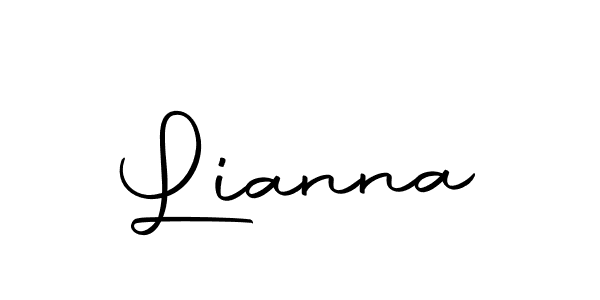 Use a signature maker to create a handwritten signature online. With this signature software, you can design (Autography-DOLnW) your own signature for name Lianna. Lianna signature style 10 images and pictures png