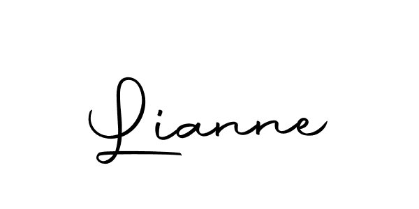 You should practise on your own different ways (Autography-DOLnW) to write your name (Lianne) in signature. don't let someone else do it for you. Lianne signature style 10 images and pictures png