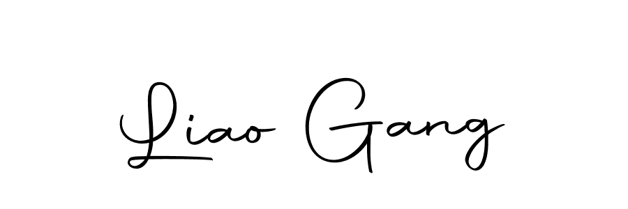 Make a beautiful signature design for name Liao Gang. With this signature (Autography-DOLnW) style, you can create a handwritten signature for free. Liao Gang signature style 10 images and pictures png