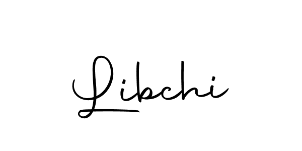 Design your own signature with our free online signature maker. With this signature software, you can create a handwritten (Autography-DOLnW) signature for name Libchi. Libchi signature style 10 images and pictures png