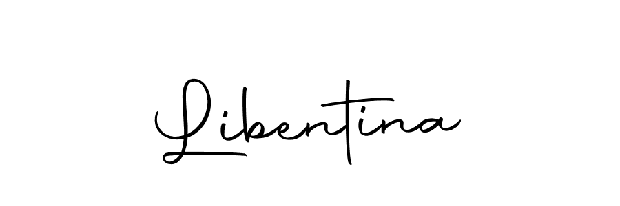 Create a beautiful signature design for name Libentina. With this signature (Autography-DOLnW) fonts, you can make a handwritten signature for free. Libentina signature style 10 images and pictures png