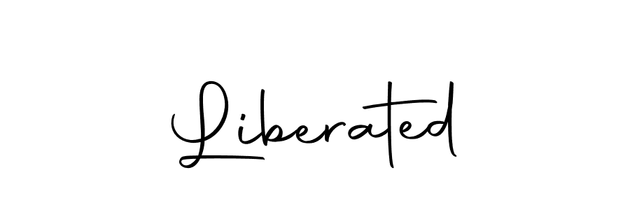 Make a beautiful signature design for name Liberated. Use this online signature maker to create a handwritten signature for free. Liberated signature style 10 images and pictures png