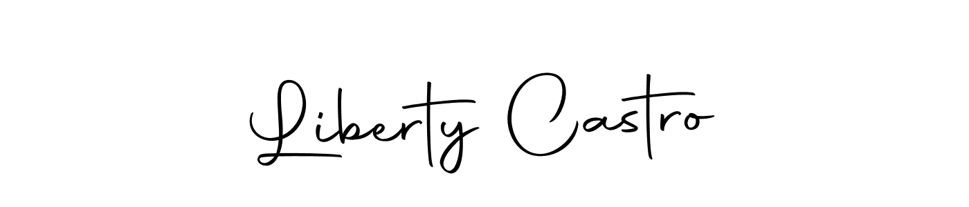 You can use this online signature creator to create a handwritten signature for the name Liberty Castro. This is the best online autograph maker. Liberty Castro signature style 10 images and pictures png