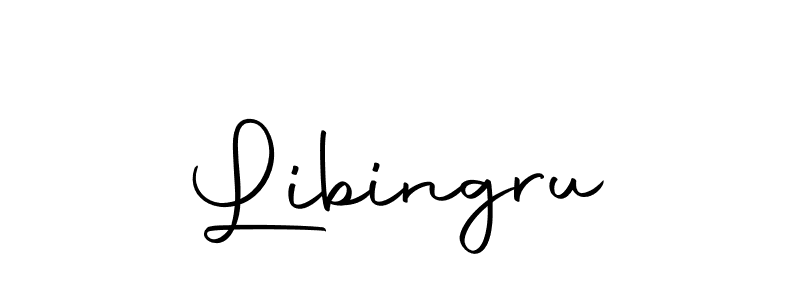 Use a signature maker to create a handwritten signature online. With this signature software, you can design (Autography-DOLnW) your own signature for name Libingru. Libingru signature style 10 images and pictures png