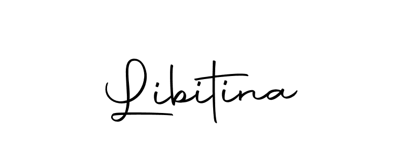 Make a beautiful signature design for name Libitina. With this signature (Autography-DOLnW) style, you can create a handwritten signature for free. Libitina signature style 10 images and pictures png