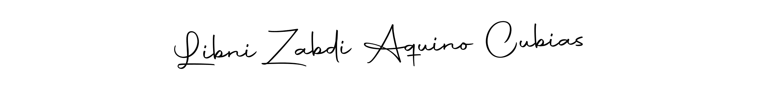 You can use this online signature creator to create a handwritten signature for the name Libni Zabdi Aquino Cubias. This is the best online autograph maker. Libni Zabdi Aquino Cubias signature style 10 images and pictures png