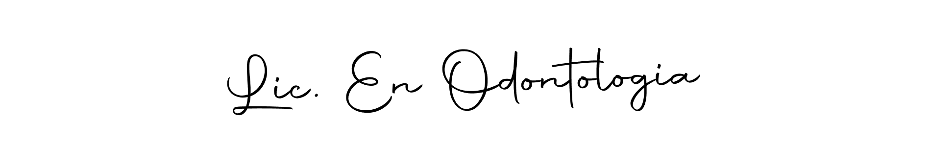 You can use this online signature creator to create a handwritten signature for the name Lic. En Odontologia. This is the best online autograph maker. Lic. En Odontologia signature style 10 images and pictures png