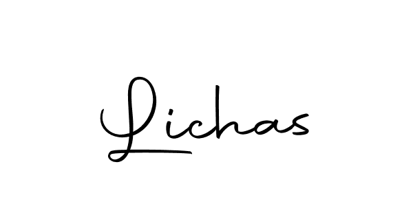 Make a beautiful signature design for name Lichas. With this signature (Autography-DOLnW) style, you can create a handwritten signature for free. Lichas signature style 10 images and pictures png