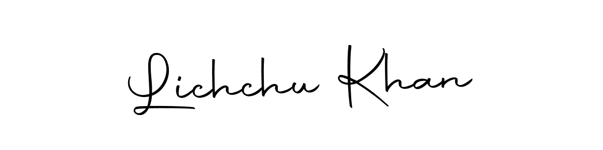 Make a short Lichchu Khan signature style. Manage your documents anywhere anytime using Autography-DOLnW. Create and add eSignatures, submit forms, share and send files easily. Lichchu Khan signature style 10 images and pictures png