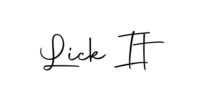 Make a beautiful signature design for name Lick It. With this signature (Autography-DOLnW) style, you can create a handwritten signature for free. Lick It signature style 10 images and pictures png