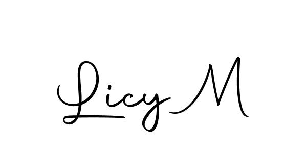 The best way (Autography-DOLnW) to make a short signature is to pick only two or three words in your name. The name Licy M include a total of six letters. For converting this name. Licy M signature style 10 images and pictures png