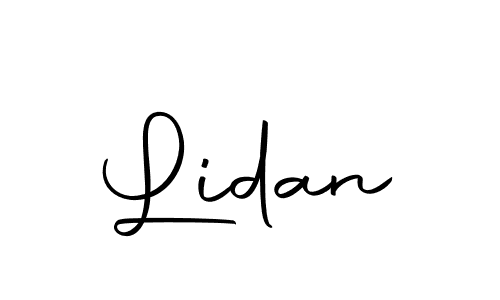 Make a beautiful signature design for name Lidan. Use this online signature maker to create a handwritten signature for free. Lidan signature style 10 images and pictures png