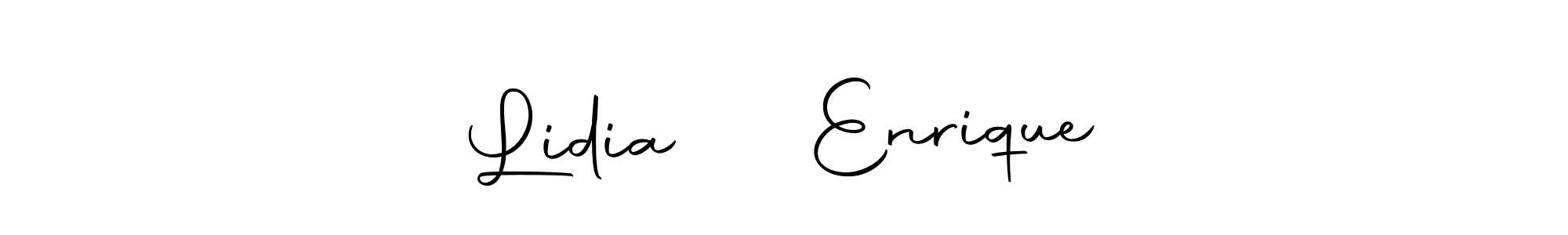 Create a beautiful signature design for name Lidia ❤️ Enrique. With this signature (Autography-DOLnW) fonts, you can make a handwritten signature for free. Lidia ❤️ Enrique signature style 10 images and pictures png