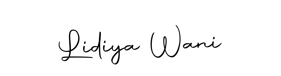 You can use this online signature creator to create a handwritten signature for the name Lidiya Wani. This is the best online autograph maker. Lidiya Wani signature style 10 images and pictures png