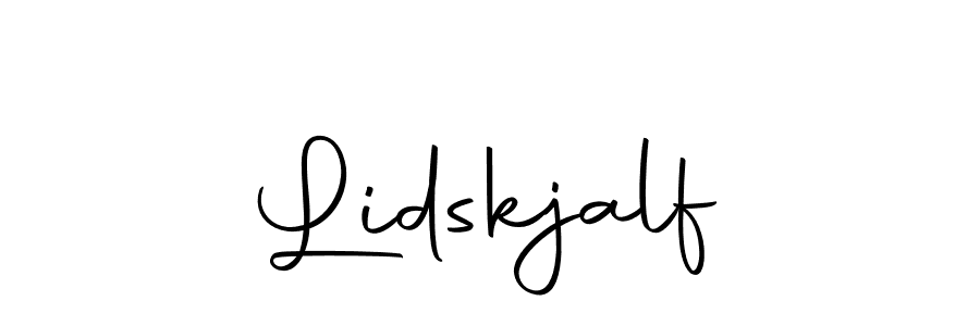 Create a beautiful signature design for name Lidskjalf. With this signature (Autography-DOLnW) fonts, you can make a handwritten signature for free. Lidskjalf signature style 10 images and pictures png