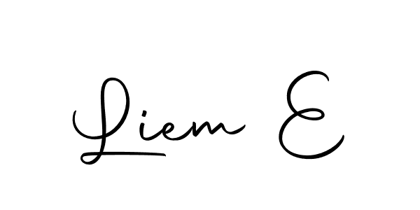 Design your own signature with our free online signature maker. With this signature software, you can create a handwritten (Autography-DOLnW) signature for name Liem E. Liem E signature style 10 images and pictures png